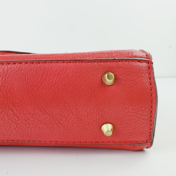 Melie Bianco Red Angela Style Handbag Working Lock - Picture 2 of 7